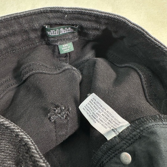 NWT Wild Fable Women’s Black Denim Cargo Midi Skirt Size XXS - Picture 9 of 9